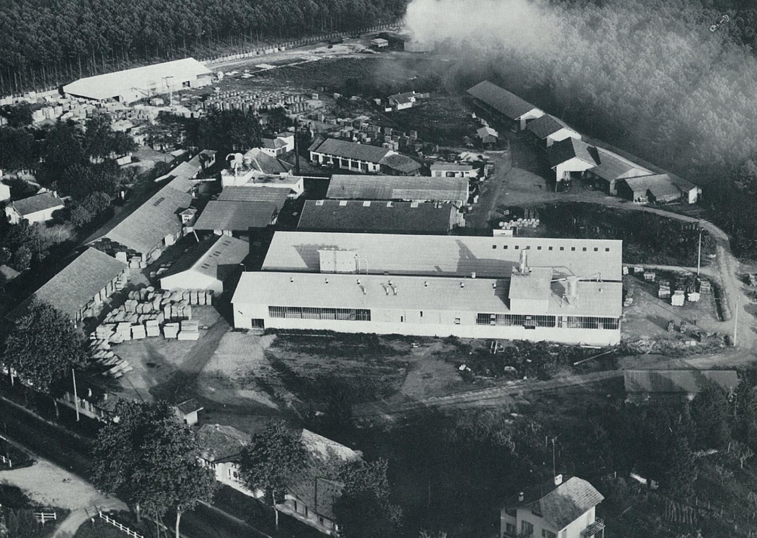 archive vue aerienne usine labat merle histoire