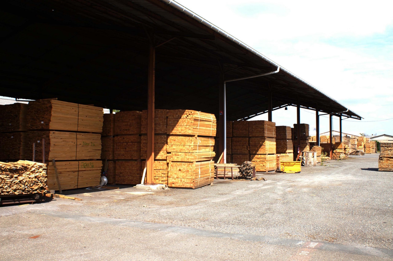 hangar sechage bois scie pin des landes labat merle