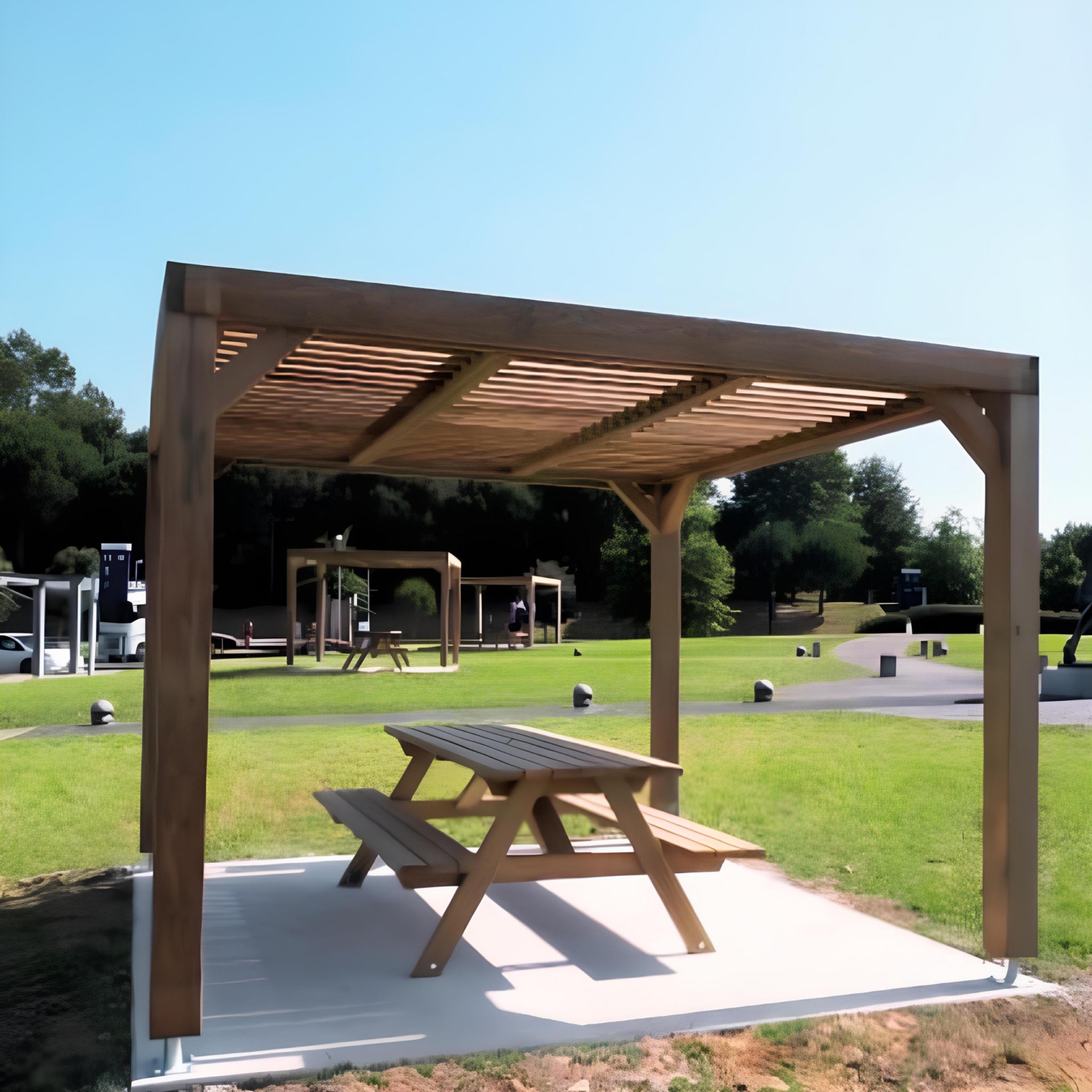 pergola bois salon marensin pin des landes labat merle