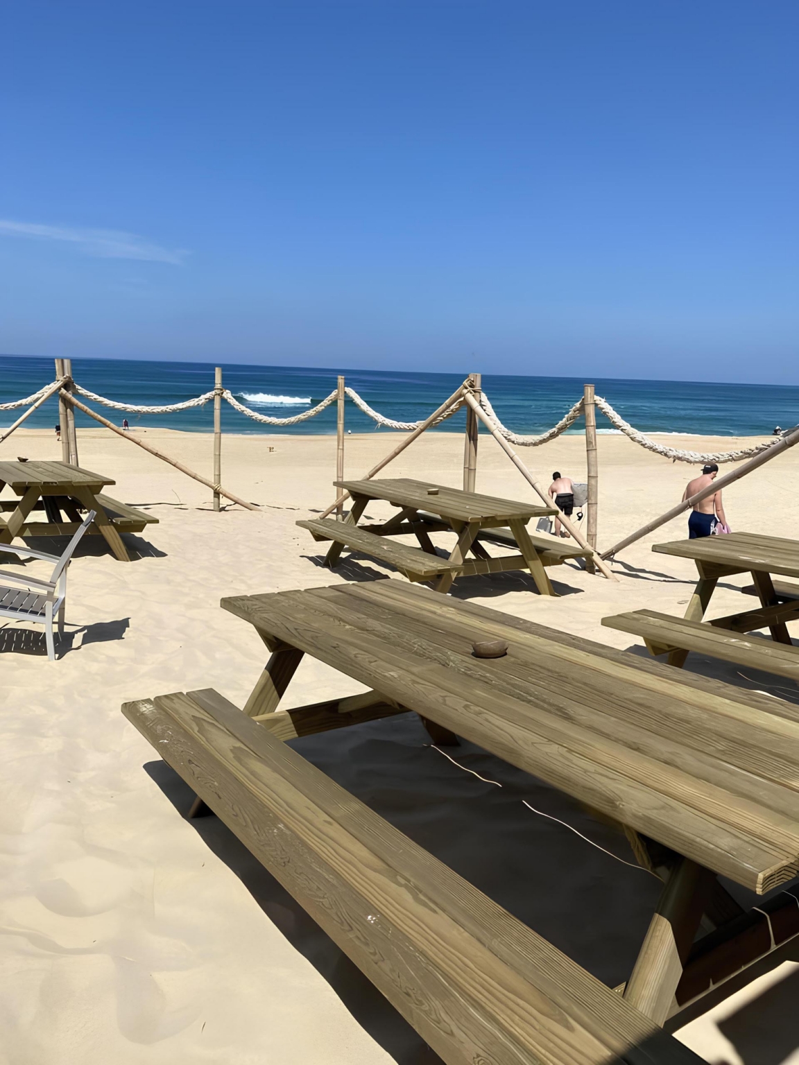 tables pique nique marensin bois plage labat merle