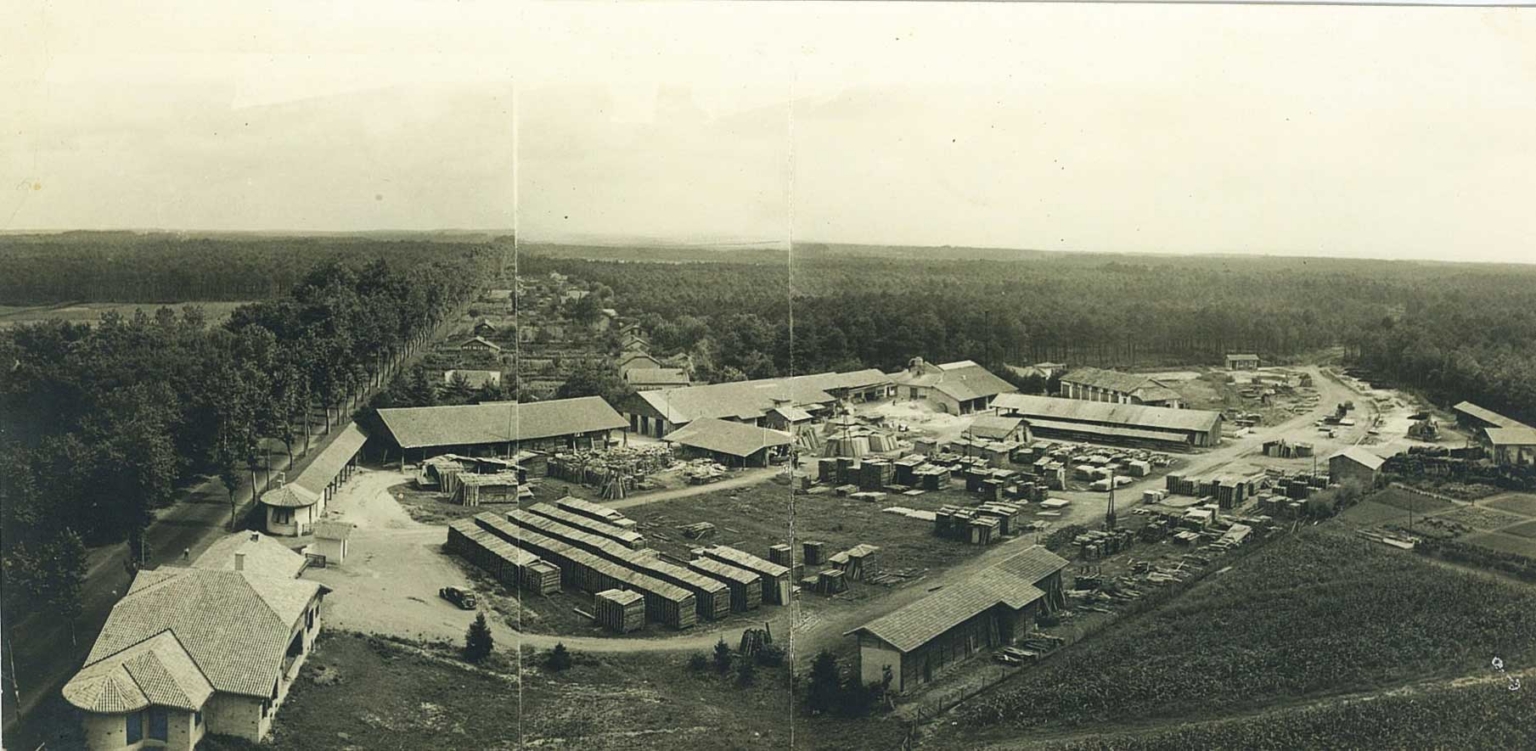 archive cour usine bobines bois labat merle histoire